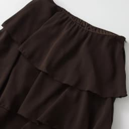 Vintage Tiered Brown Party Commute Modern High Street Long Skirt Elegant Streetwear Fashion 2026 Spring Female Skirt