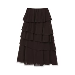 Vintage Tiered Brown Party Commute Modern High Street Long Skirt Elegant Streetwear Fashion 2026 Spring Female Skirt