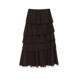Vintage Tiered Brown Party Commute Modern High Street Long Skirt Elegant Streetwear Fashion 2026 Spring Female Skirt