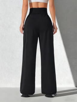 New High Waist Yoga Pants for Women Tummy Control Leggings Stretchy Soft Workout Wide Leg Pants Comfortable Casual Pants