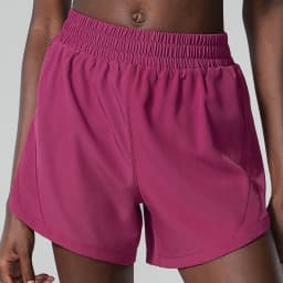 Women Summer Running Shorts 2 In 1 Woven Fabric Pocket Gym Yoga Shorts Female Loose Breathable Quick Dry Workout Sportswear