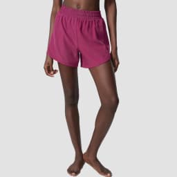 Women Summer Running Shorts 2 In 1 Woven Fabric Pocket Gym Yoga Shorts Female Loose Breathable Quick Dry Workout Sportswear