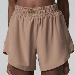 Women Summer Running Shorts 2 In 1 Woven Fabric Pocket Gym Yoga Shorts Female Loose Breathable Quick Dry Workout Sportswear