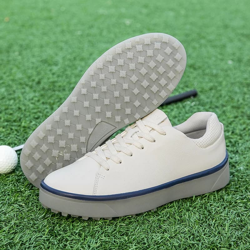 Golf Shoes Men Waterproof Breathable Golf Sneakers Women Golf Spikeless Sneakers Business Outdoor Sport Leather Golf Footwear