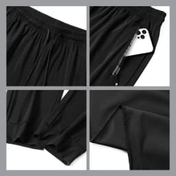 Men's Casual Pants High Elastic Fiber Drawstring Zipper Pocket Quick Dry Sports Pants Baggy Joggers Football Hiking Man Fishing