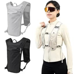New Running Water Bottle Storage Vest Lightweight Running Vest Reflective Hydration Water Chest Pack With Phone Holder