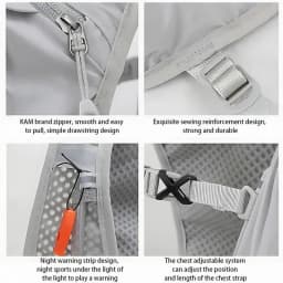 New Running Water Bottle Storage Vest Lightweight Running Vest Reflective Hydration Water Chest Pack With Phone Holder