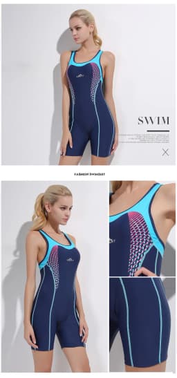 Sbart New One Piece Swimwear Women's Sports Quick Dry Flat Angle Racing Sleeveless Hot Spring Wholesale