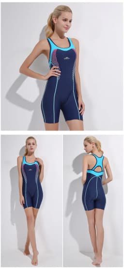 Sbart New One Piece Swimwear Women's Sports Quick Dry Flat Angle Racing Sleeveless Hot Spring Wholesale