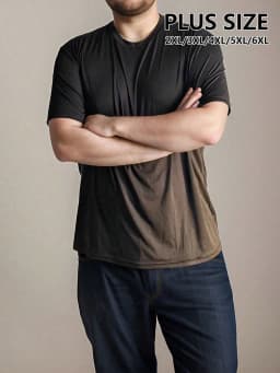5PCS Plus T Shirt for Men's Big and Tall Shirts Men's Ultralight Quick Dry Sport T-Shirt 2XL/3XL/4XL/5XL/6XL