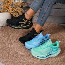 Men Breathable Carbon Plate Running Shoes Lightweight Elastic Marathon Sneakers Anti Slip Sport Training Athletic Shoe for Women