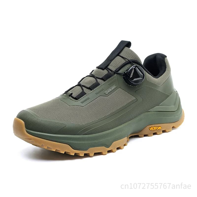 2026 New Men's Outdoor Sports Shoes Lightweight Breathable Anti-slip Wear-resistant Shock-absorbing Rotation Buckle Camping H...