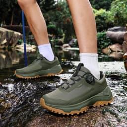 2026 New Men's Outdoor Sports Shoes Lightweight Breathable Anti-slip Wear-resistant Shock-absorbing Rotation Buckle Camping H...