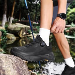 2026 New Men's Outdoor Sports Shoes Lightweight Breathable Anti-slip Wear-resistant Shock-absorbing Rotation Buckle Camping H...