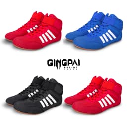 Boxing Shoes Comprehensive Training Shoes Strength Weightlifting Boxing Fighting High Help Men Women Adult Children's Sanda