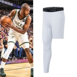 Men Compression Leggings Gym Sports Running Tights Quick Dry Elastic One Leg Ninth Pants Basketball Jogging Male Sportswear