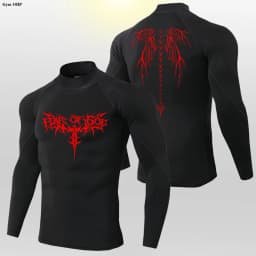 Y2K Men's Workout Compression Shirt Turtleneck Long Sleeve Hight Neck Rash Guard Gym Base Layer Athletic Gear Sports Shirts Men