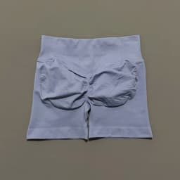 HISTELLO Sports Shorts Low Waist Solid Color Seamless Butt Lifting High Stretch Breathable Yoga Gym Fitness Workout Shorts