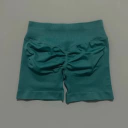 HISTELLO Sports Shorts Low Waist Solid Color Seamless Butt Lifting High Stretch Breathable Yoga Gym Fitness Workout Shorts
