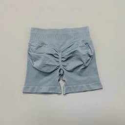 HISTELLO Sports Shorts Low Waist Solid Color Seamless Butt Lifting High Stretch Breathable Yoga Gym Fitness Workout Shorts