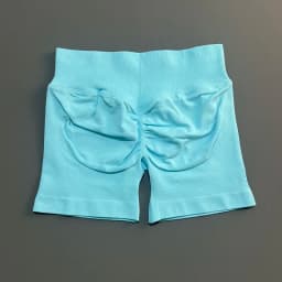 HISTELLO Sports Shorts Low Waist Solid Color Seamless Butt Lifting High Stretch Breathable Yoga Gym Fitness Workout Shorts