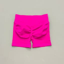 HISTELLO Sports Shorts Low Waist Solid Color Seamless Butt Lifting High Stretch Breathable Yoga Gym Fitness Workout Shorts