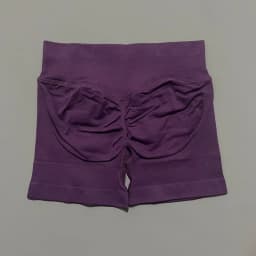 HISTELLO Sports Shorts Low Waist Solid Color Seamless Butt Lifting High Stretch Breathable Yoga Gym Fitness Workout Shorts