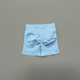 HISTELLO Sports Shorts Low Waist Solid Color Seamless Butt Lifting High Stretch Breathable Yoga Gym Fitness Workout Shorts