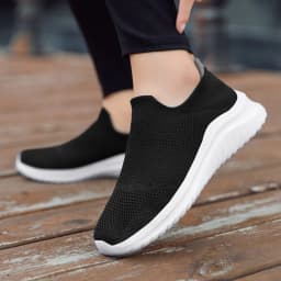 Men Running Walking Knit Shoes Fashion Casual Men Sneakers Breathable Sport Athletic Gym Lightweight Running Shoes