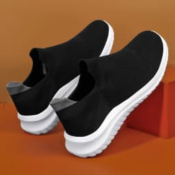 Men Running Walking Knit Shoes Fashion Casual Men Sneakers Breathable Sport Athletic Gym Lightweight Running Shoes
