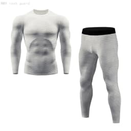Men's Running Set Gym Jogging Thermo underwear xxxxl Second skin Compression Fitness MMA rashgard Male Quick dry Track suit