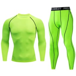 Men's Running Set Gym Jogging Thermo underwear xxxxl Second skin Compression Fitness MMA rashgard Male Quick dry Track suit