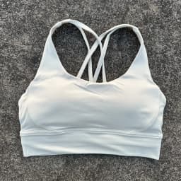 Solid Color Women Cross Back Soft Fitness Sports Bra Top Gym Yoga Underwear Tight Workout With Chest Pad Shoulder Strap Training