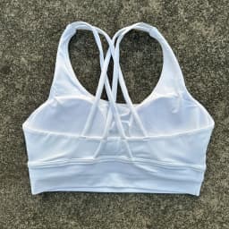 Solid Color Women Cross Back Soft Fitness Sports Bra Top Gym Yoga Underwear Tight Workout With Chest Pad Shoulder Strap Training