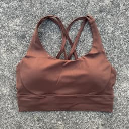 Solid Color Women Cross Back Soft Fitness Sports Bra Top Gym Yoga Underwear Tight Workout With Chest Pad Shoulder Strap Training