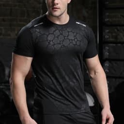 Men Running Compression T-shirt Dry Fit Short Sleeve Sport Tees Male Gym Fitness Jogging Sweatshirt Homme Athletic Shirt Tops