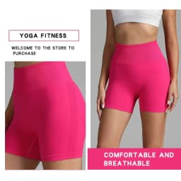 CZGUKE Women's Shorts for Cycling Jogging Fitness Sports Seamless High-Waisted Hip-Lifting Gym Shorts Tight Yoga Clothing