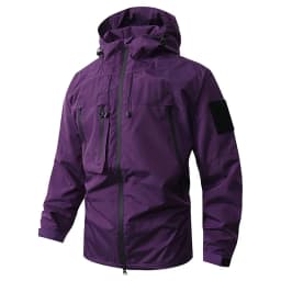 CHRLCK Men's Waterproof Running Jacket Caramel Women Windproof Windbreaker Hiking Camping Cycling Trekking Jogging Jackets