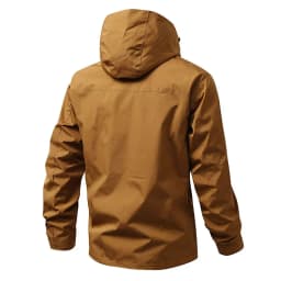 CHRLCK Men's Waterproof Running Jacket Caramel Women Windproof Windbreaker Hiking Camping Cycling Trekking Jogging Jackets