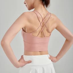 Women Back Cross Sports Bra Yoga Bra Anti-sweat Fitness Top Shockproof Gym Crop Top Push Up Sport Bra Gym Workout Top Female