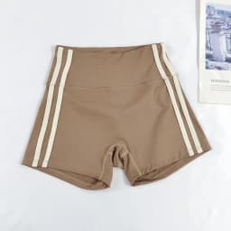 Women's High-Waisted Slim-Fit Yoga Shorts - Color-Block, Butt-Lifting, Breathable & Quick-Dry for Running, Training & Fitness