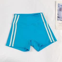 Women's High-Waisted Slim-Fit Yoga Shorts - Color-Block, Butt-Lifting, Breathable & Quick-Dry for Running, Training & Fitness