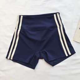 Women's High-Waisted Slim-Fit Yoga Shorts - Color-Block, Butt-Lifting, Breathable & Quick-Dry for Running, Training & Fitness