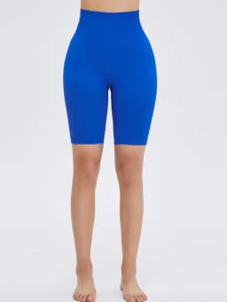 Seamless Three-Point Fitness Shorts Women High Waist Peach Buttock Lifting Sports Yoga Shorts