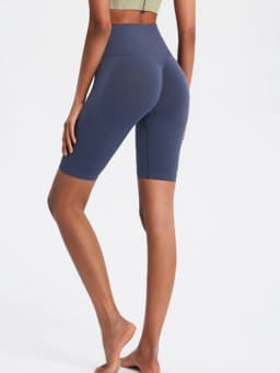 Seamless Three-Point Fitness Shorts Women High Waist Peach Buttock Lifting Sports Yoga Shorts