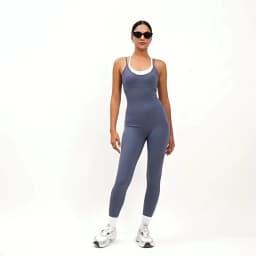 Color Blocked Jumpsuit Gym Set Women Yoga Suit Back Cross Sportswear Women Sports Jumpsuit Fitness Rompers Workout Bodysuits