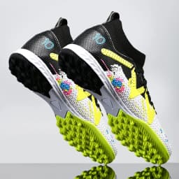 Adult TF Football Cleats, Wear-resistant Turf Rubber Sole, Lightweight PU Soccer Shoes for Men Outdoor Grass Match