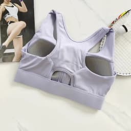 Women's High Shockproof Sports Bra with Front Zipper Quick Dry Yoga Top Running Vest Adjustable Fitness Gym Underwear