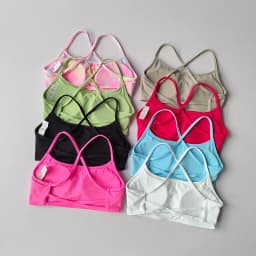 Women's Yoga Lingerie Crossed Beautiful Back Sexy Crop Top Big Breasts Shock-proof Pulling Sports Bra Vest Cloth