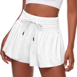 Women Flowy Shorts High Waisted Running Tennis Skirt Skort Golf Workout Yoga Athletic Spandex Cheer Butterfly Shorts Casual Wear